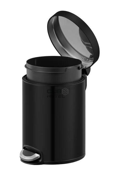 Cubo con Pedal 5L Negro Mate EKO Serene